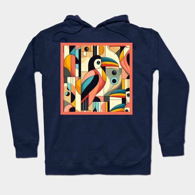 Geometric toucan birds Hoodie by ViaSabo